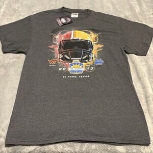 Hyundai Sun Bowl VT vs UCLA C Port & Company Football T Shirt Mens Size L Gray
